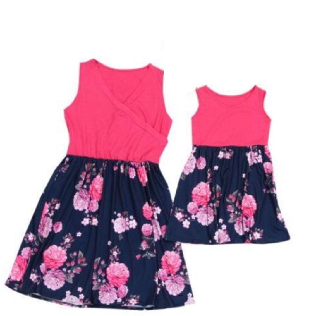 family New Clothes Lady Mother Daughter Matching Summer Baby Girl