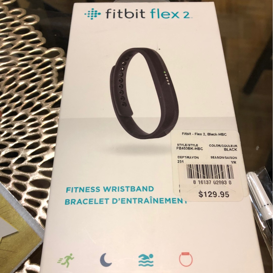 Fitbit Flex 2 - small and large band with box