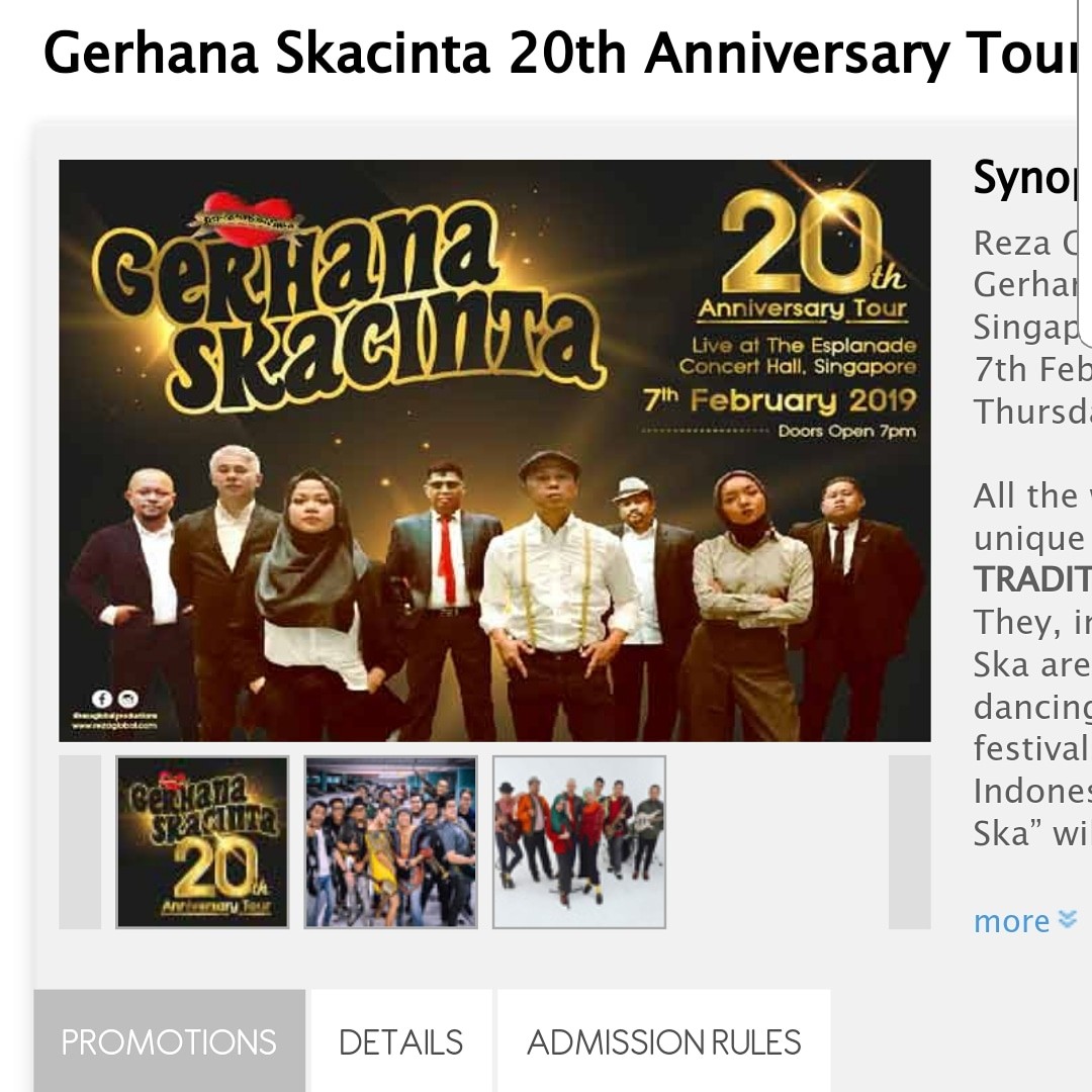 Gerhana Ska Cinta Tickets Vouchers Local Attractions Transport On Carousell
