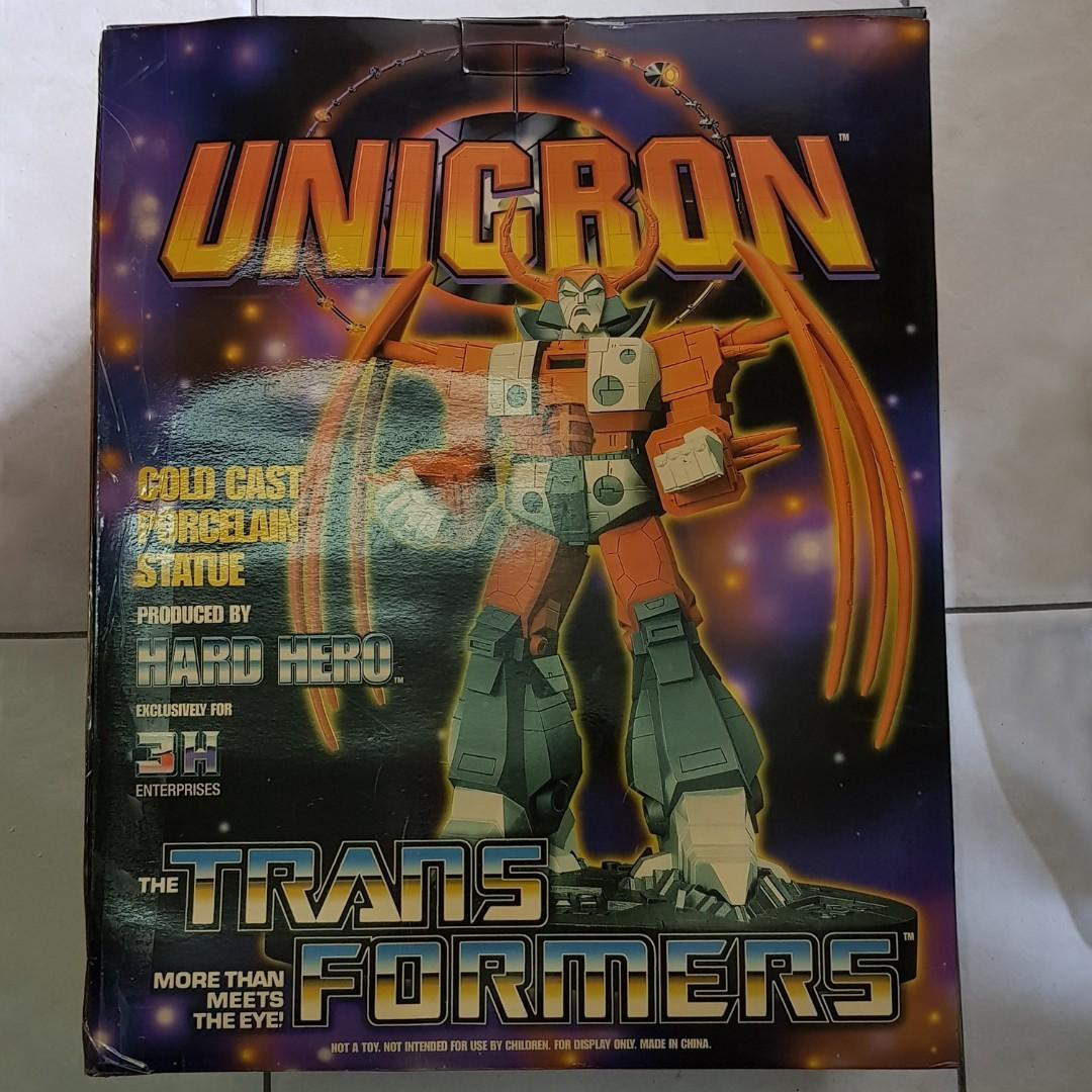 Hard Hero Transformers Unicron Cold Cast Porcelain Bust Statue BOTCON