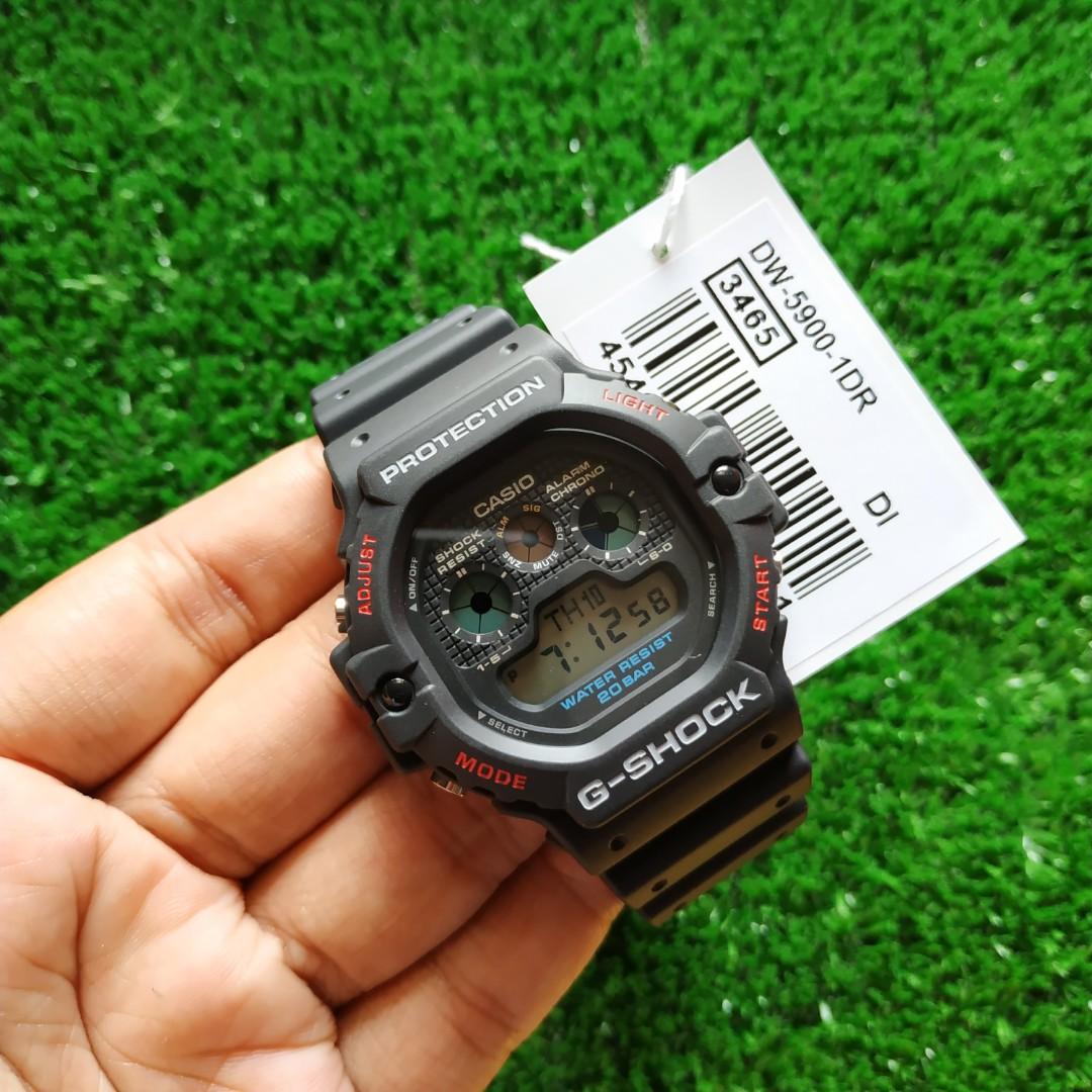 Jam Tangan Casio G Shock Gshock Dw 5900 1dr Fesyen Pria Jam Tangan Di Carousell