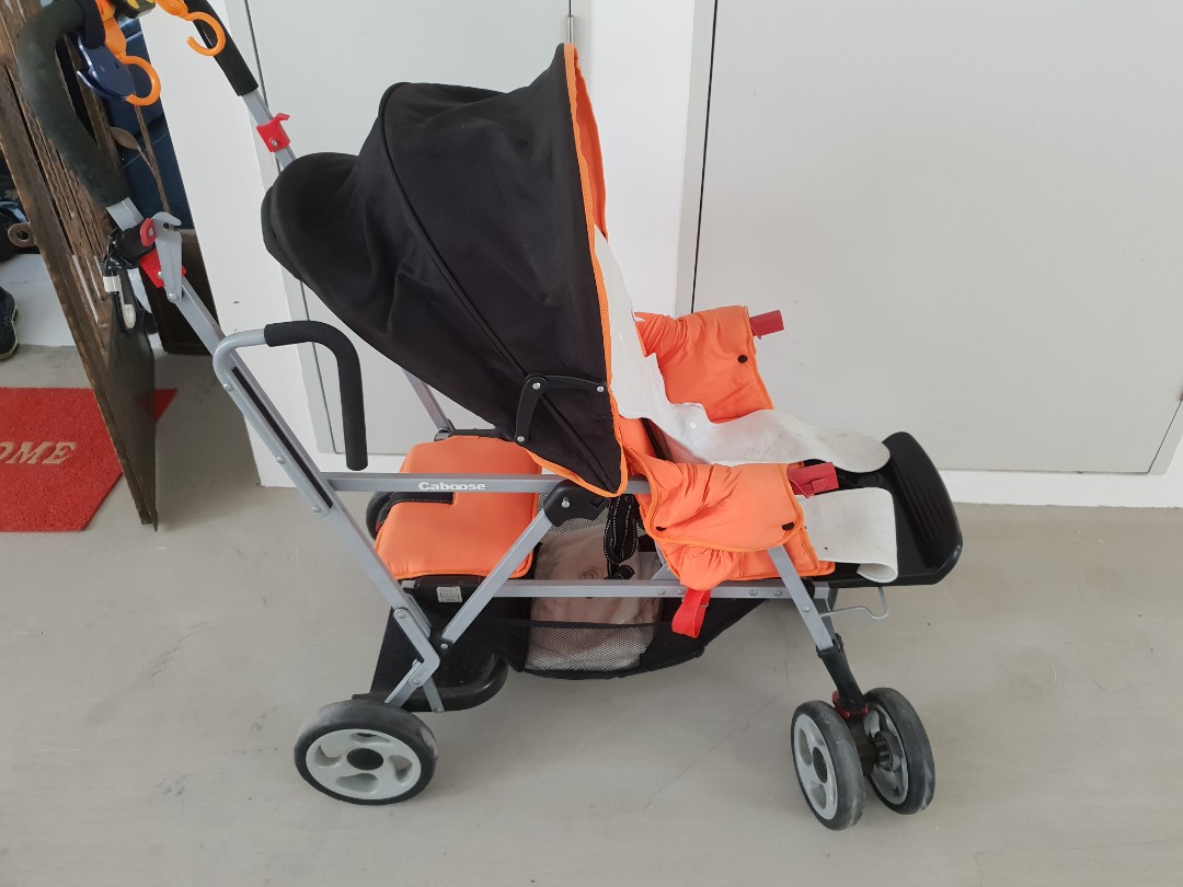 joovy sit and stand stroller orange