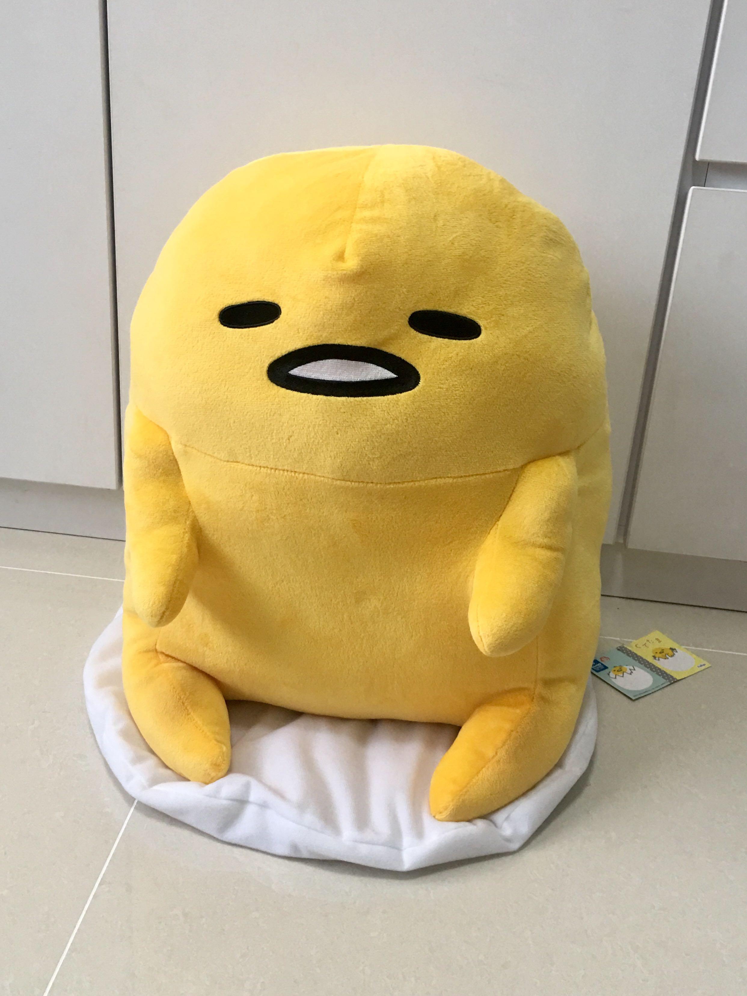 Jumbo gudetama plush clearance
