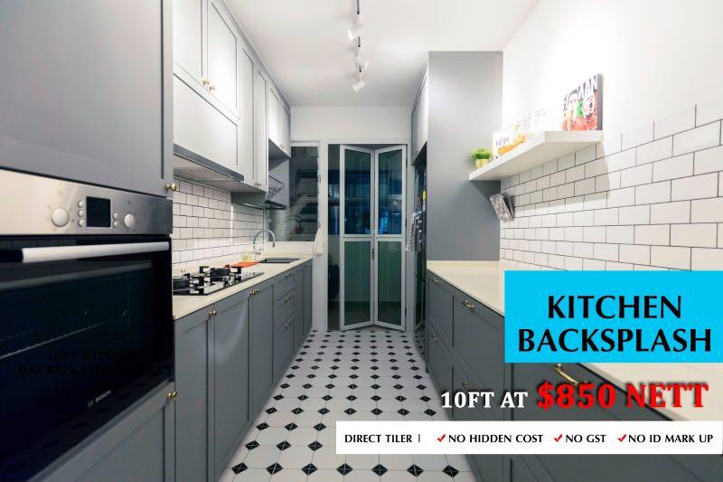 Kitchen Tile Backsplash Toilet Overlay Package Home Services