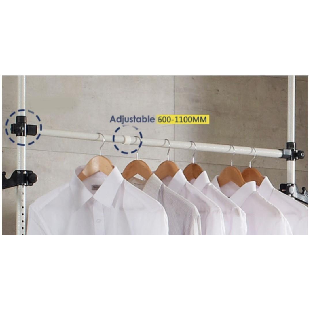 Korea Standing Pole Clothes Hanger Rack Laundry, Furniture & Home