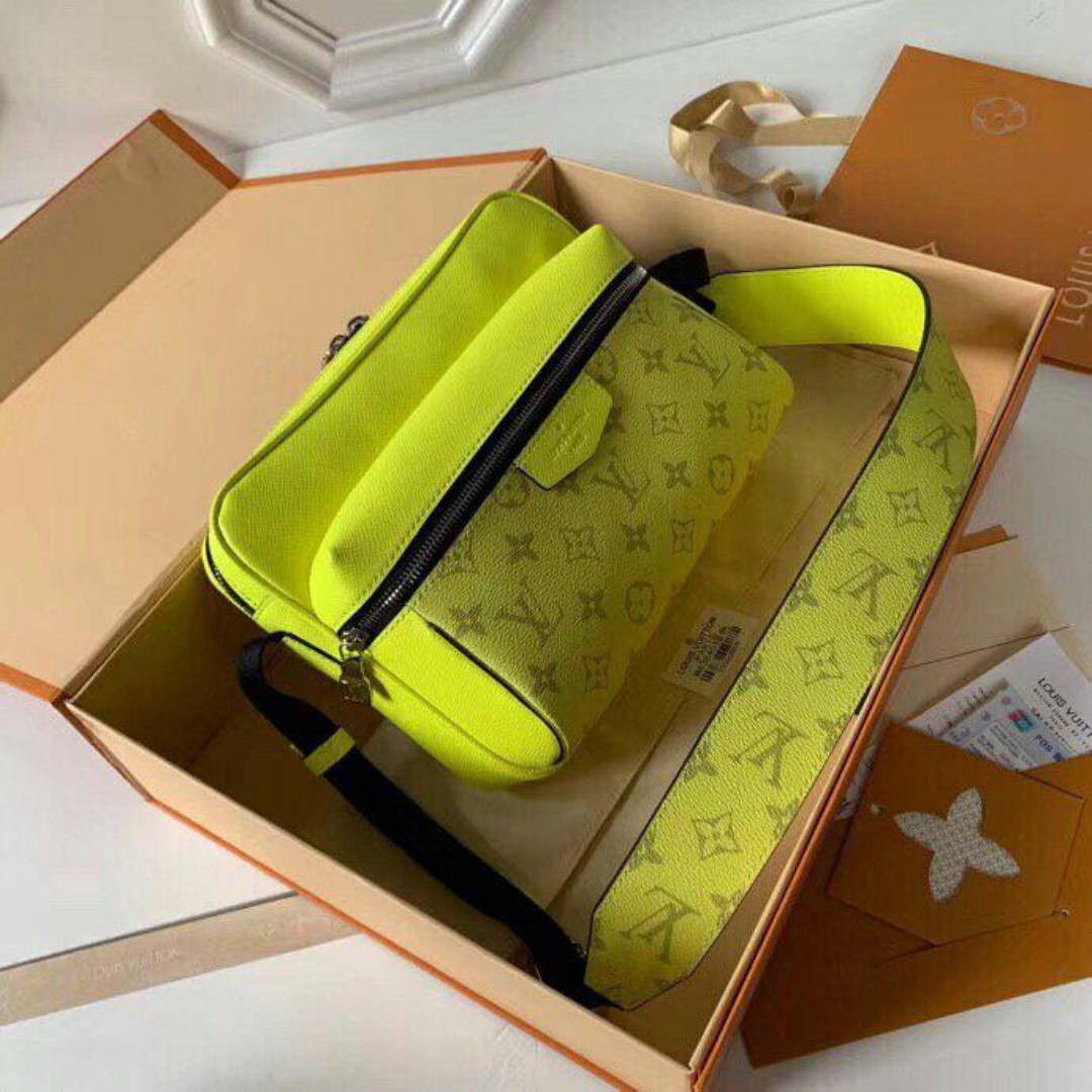 LOUIS VUITTON MESSENGER BAG NEON GREEN, Men's Fashion, Bags, Sling Bags on  Carousell