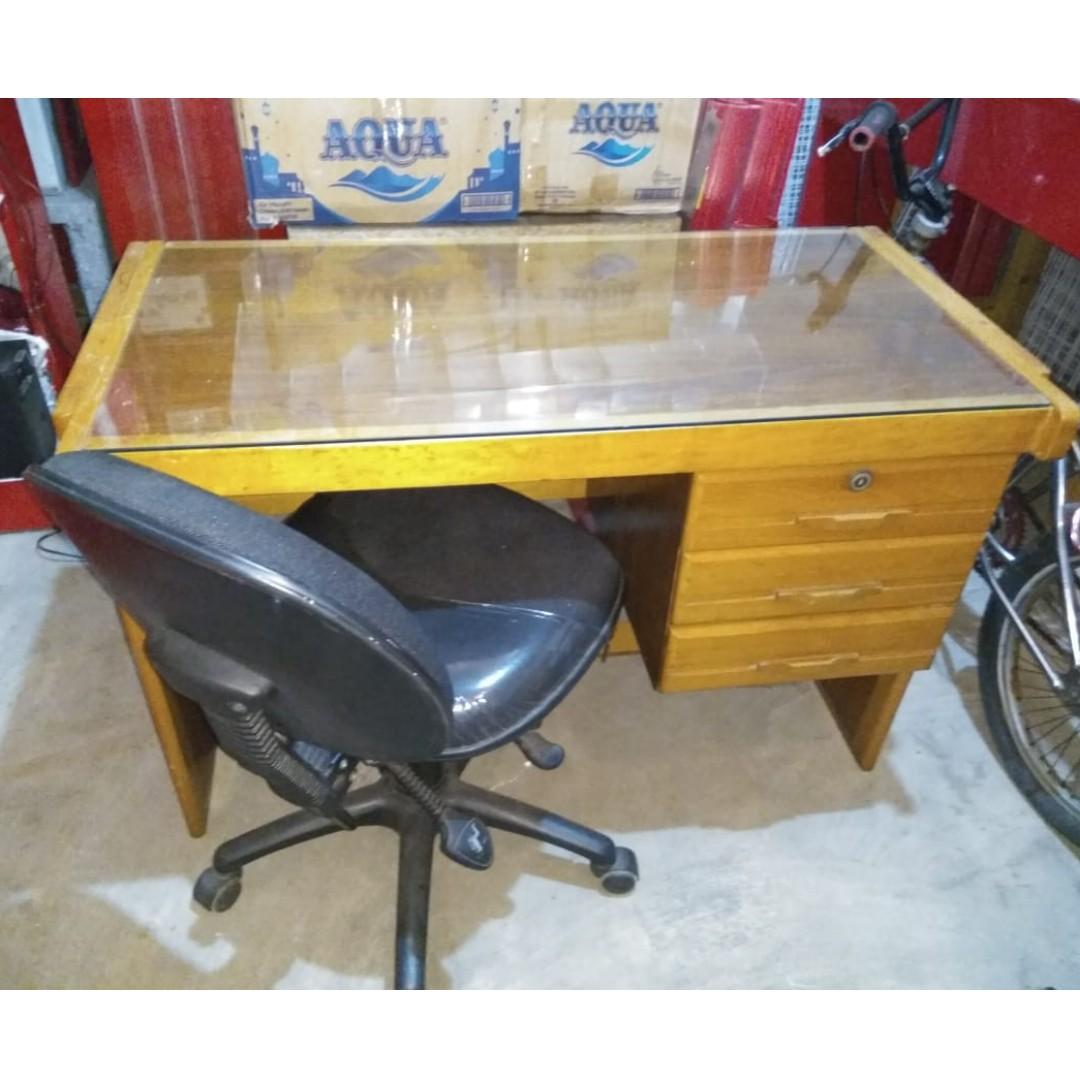 Meja Belajar Ligna Kursi Beroda Perabotan Rumah Di Carousell