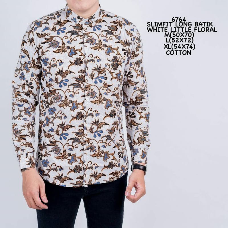 white batik shirt