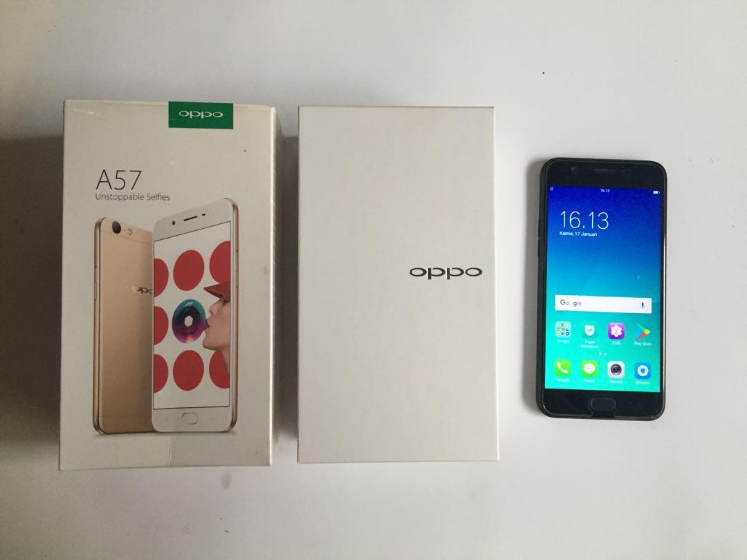 Oppo A57 Black Fullshet Telepon Seluler Tablet Ponsel Android Oppo Di Carousell