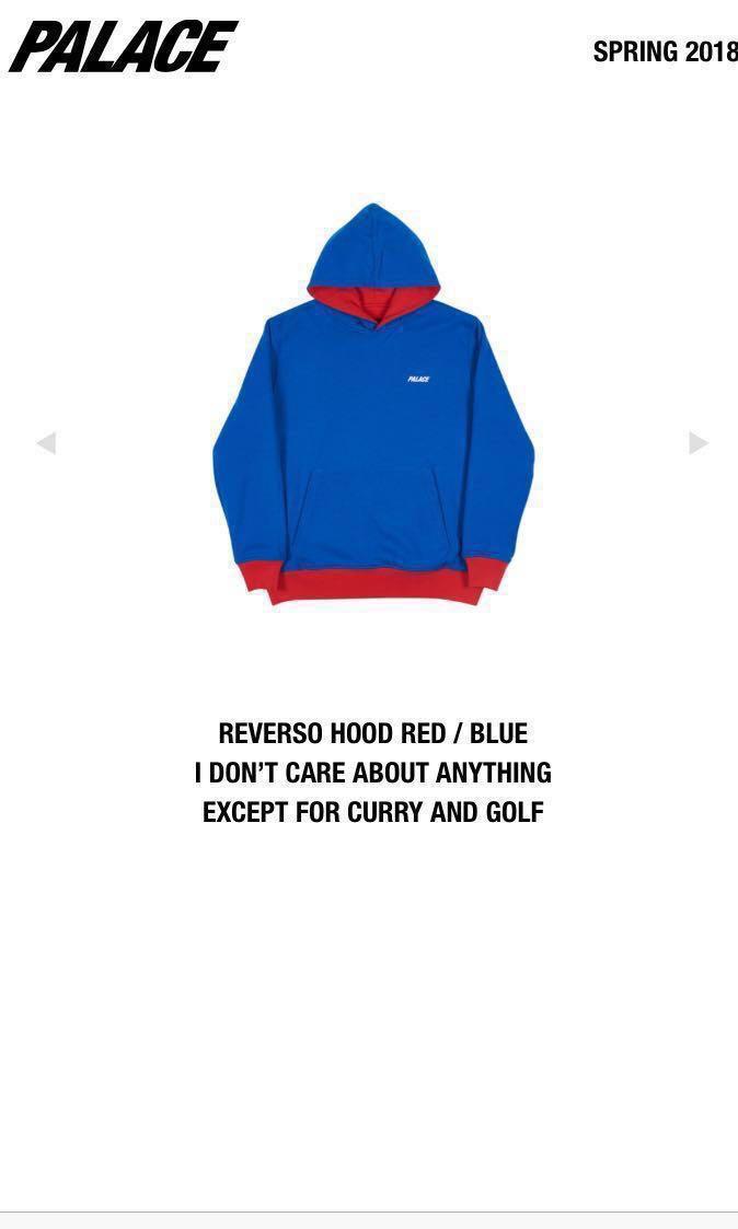 Palace top hoodie red
