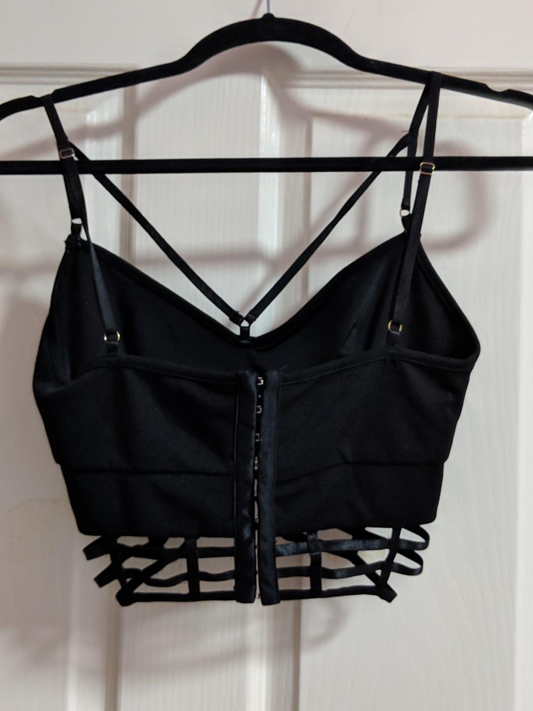 black festival bralette