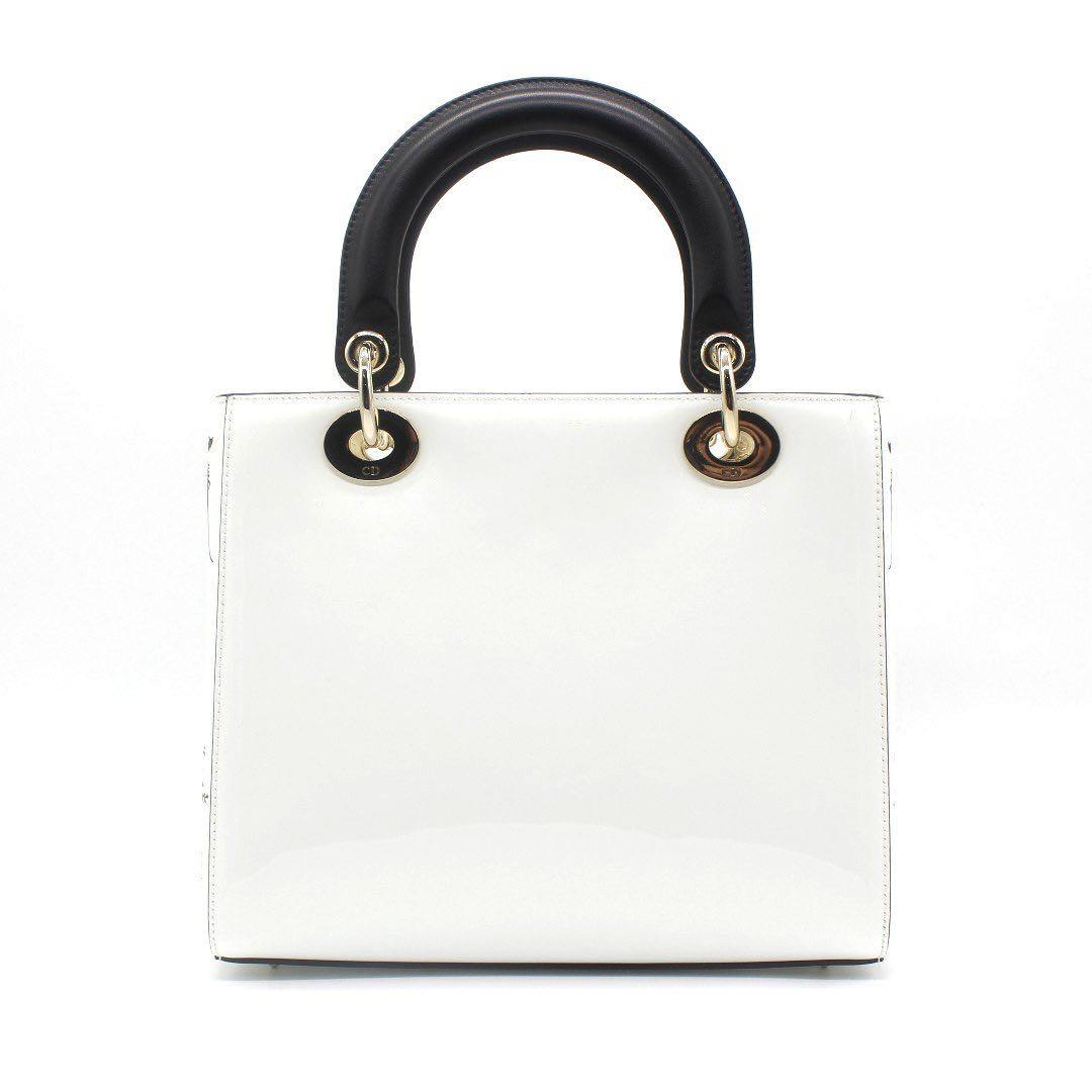 Rare Christian Dior Lady Dior Flower Printed Handbag White Luxury Bags Wallets Handbags On Carousell