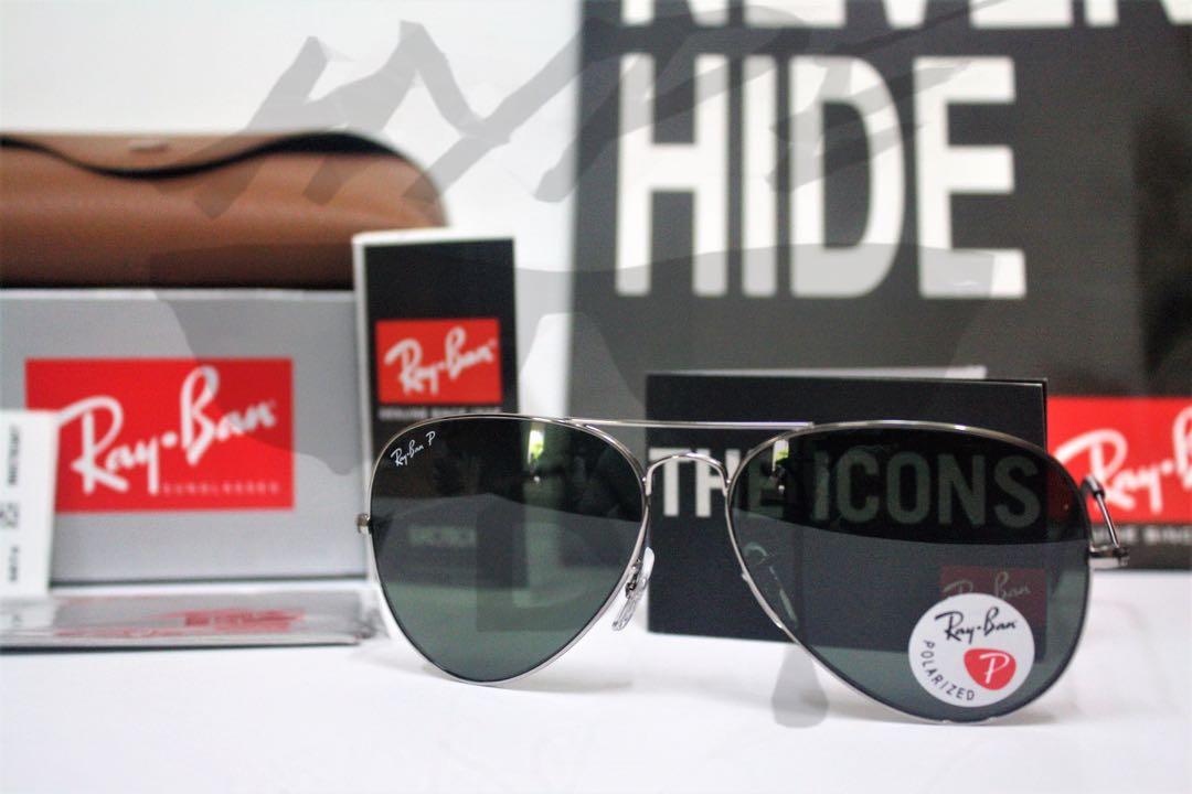 Ray Ban Aviator Gunmetal Rb3025 004 58 58mm 62mm Polarized Green Men S Fashion Accessories Eyewear Sunglasses On Carousell Ray Ban Aviator Gunmetal Rb3025 004 58 58mm 62mm Polarized Green Men S Fashion Accessories Eyewear Sunglasses On Carousell