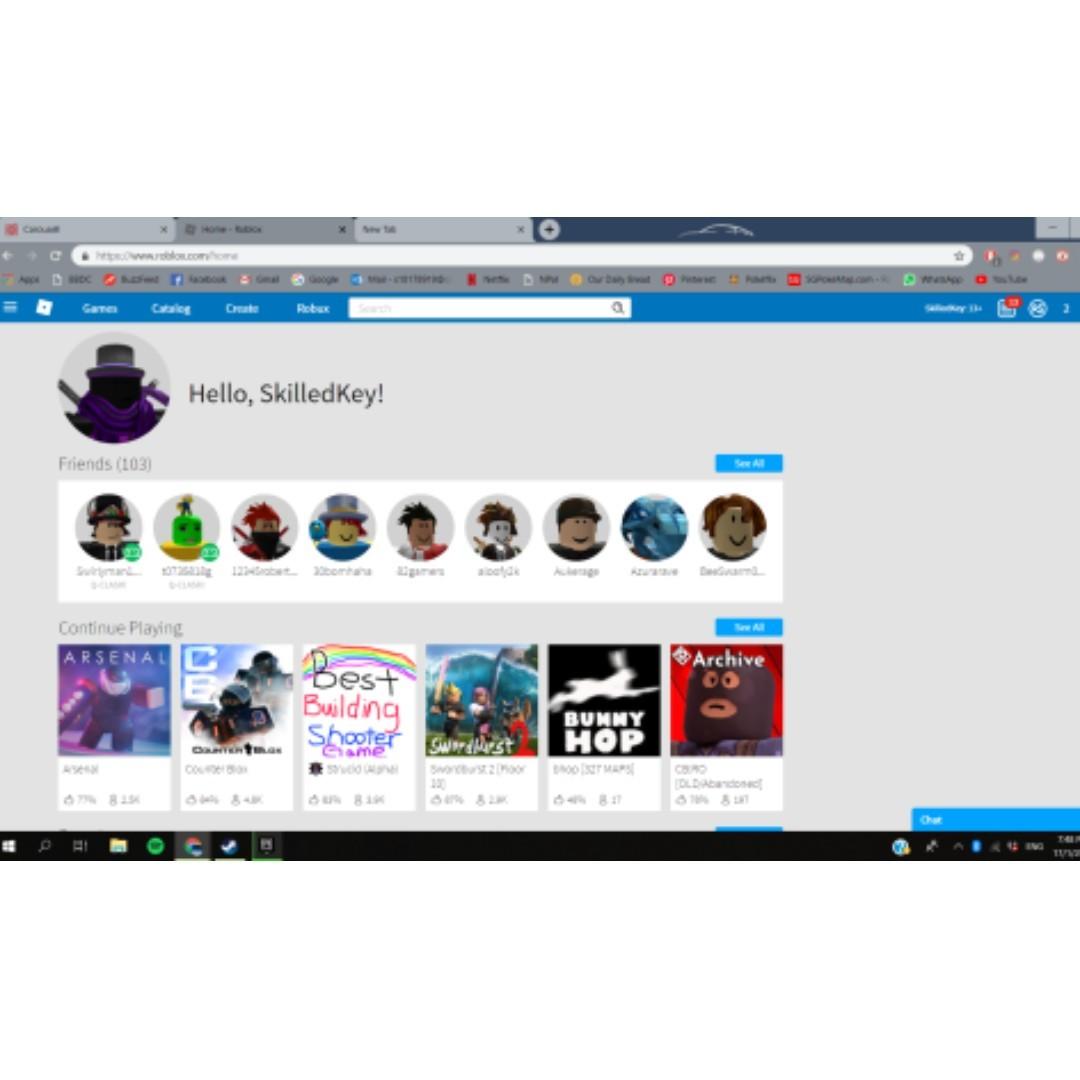 Roblox Account Toys Games Video Gaming Video Games On Carousell
