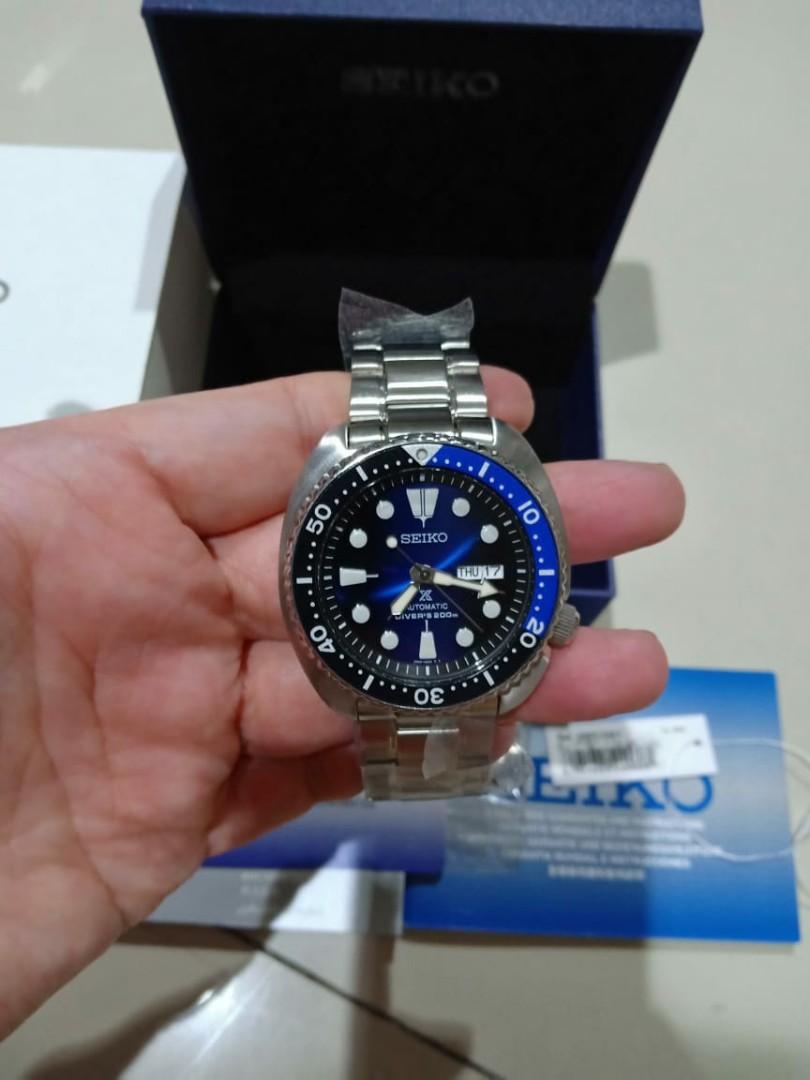 Seiko Prospex SRPC25K1 Turtle Batman Automatic Like New Full Set, Fesyen  Pria, Jam Tangan di Carousell