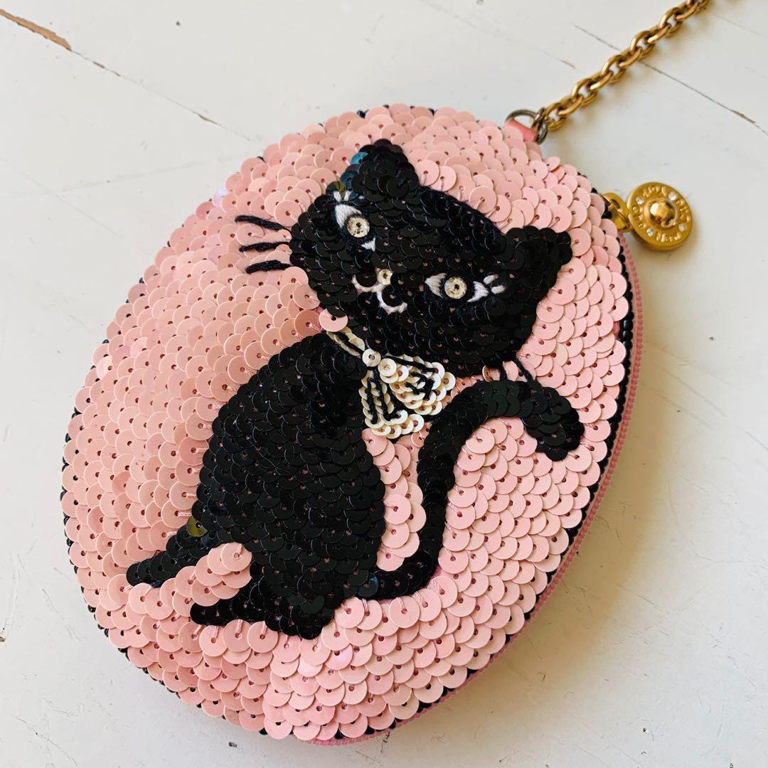 Sequined Purse With Cat Design Women S Fashion Bags Wallets