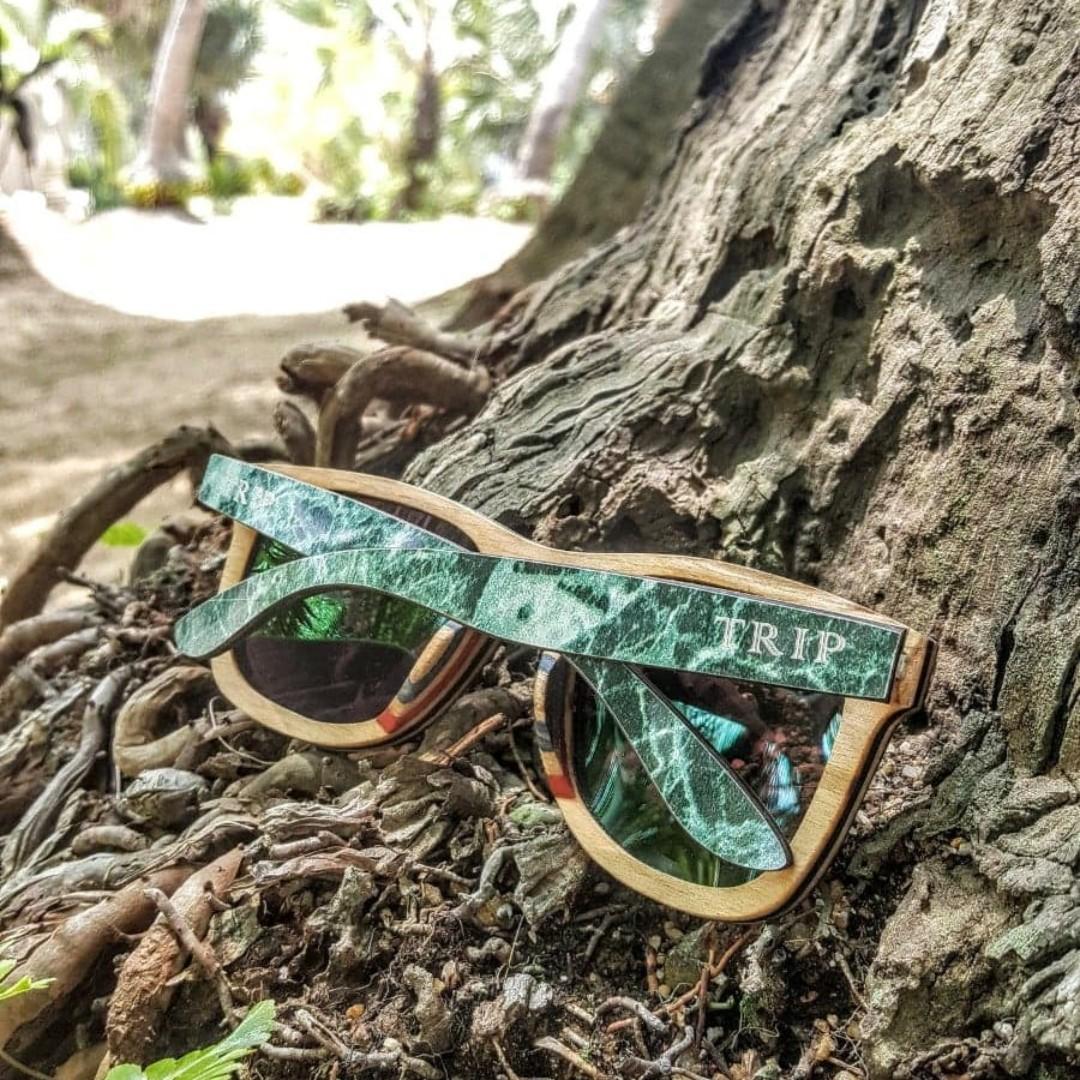 Sunglasses wooden, Women's Fashion, Dresses Sets, Traditional