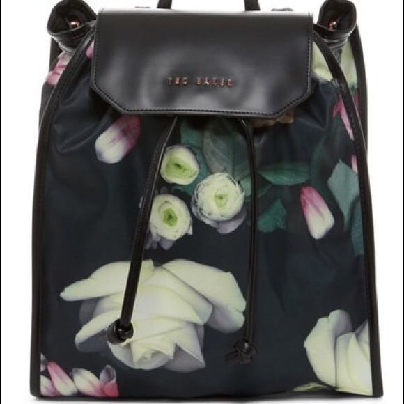 ted baker floral backpack