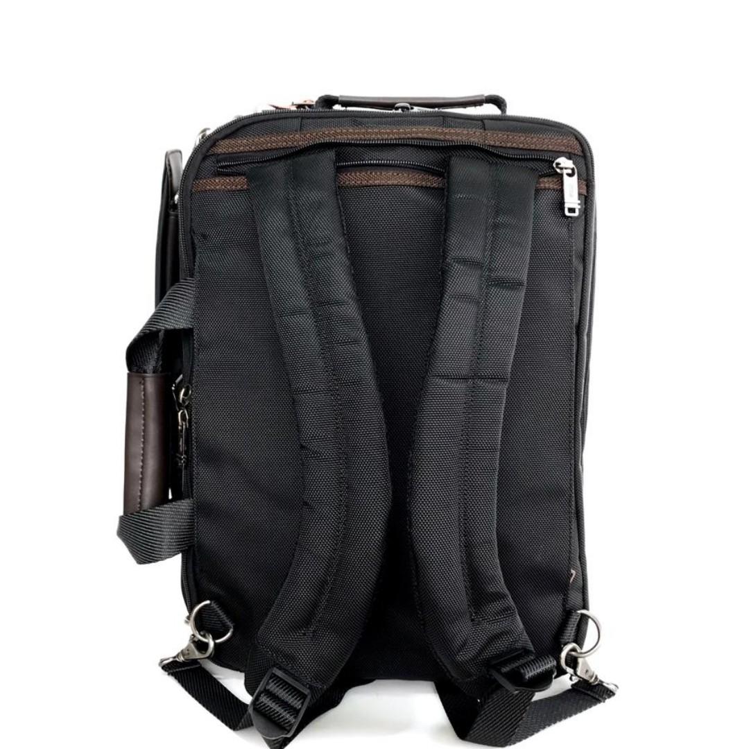 Tumi ALpha Mayport three way Brief Black Fesyen Pria Tas
