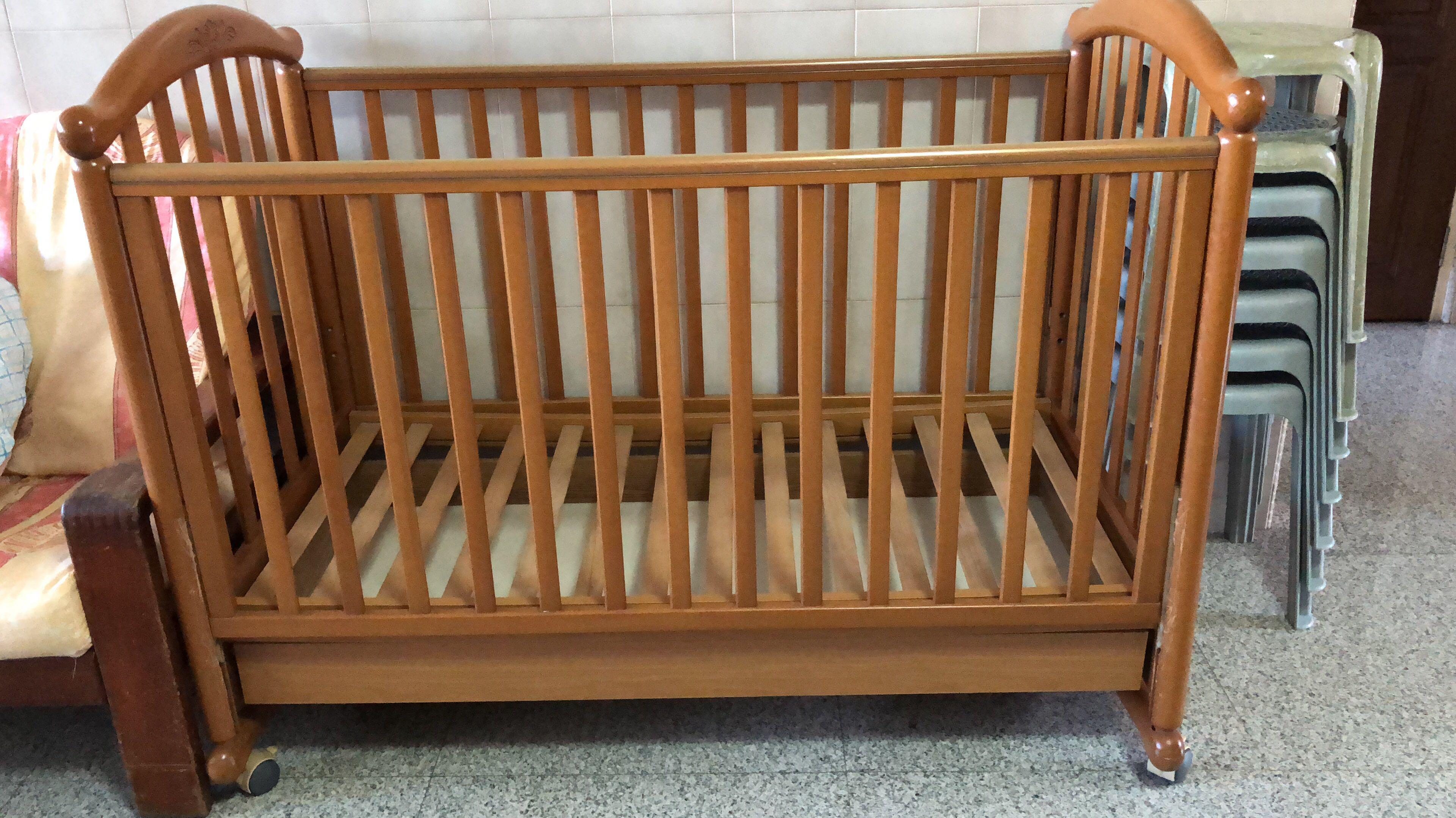 Used Wooden Baby Cot Babies Kids Cots Cribs On Carousell