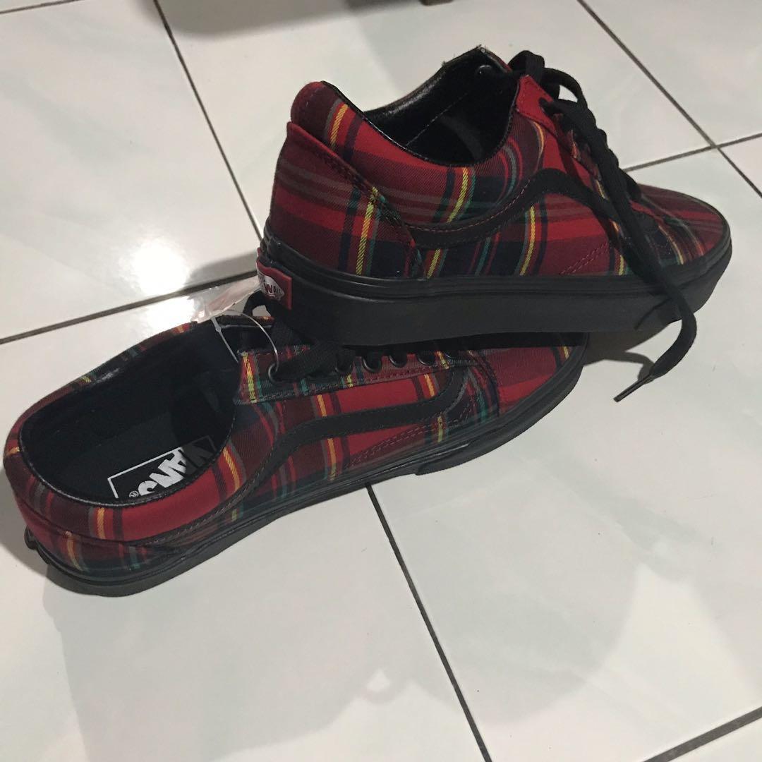 vans plaid mix old skool