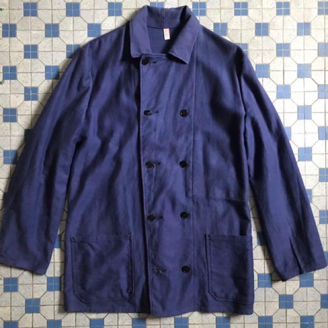 Vintage Europe ROFA Moleskin Double Breasted Chore Jacket, 男裝