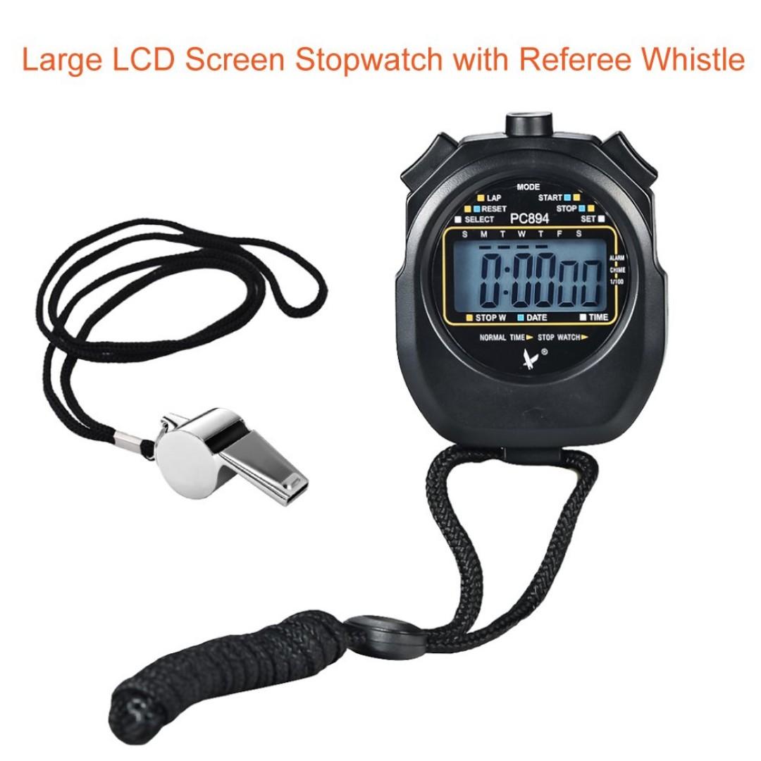 1686 Paxcoo Sport Stopwatch With Stainless Steel Whistle Mobile Phones Gadgets Wearables Smart Watches On Carousell