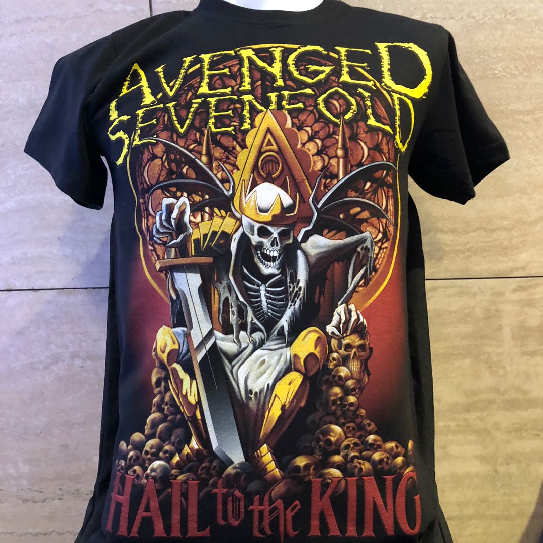 Avenged Sevenfold Hail To The King Rock T Shirt A7x Men S Fashion Clothes Tops On Carousell