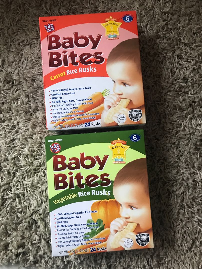 baby bites rice rusks