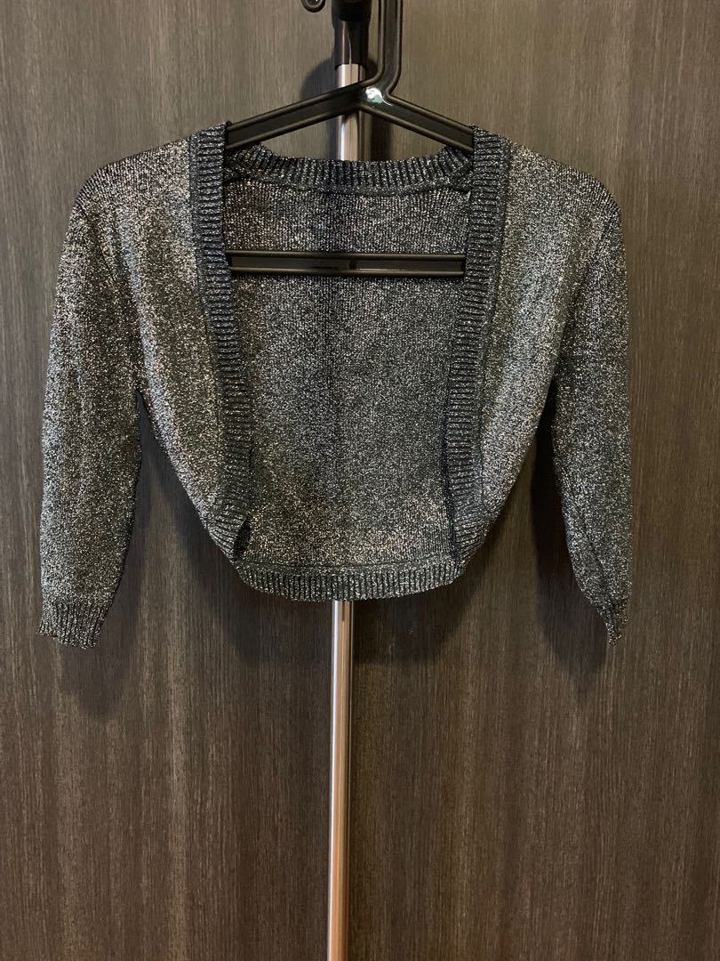 black glitter cardigan