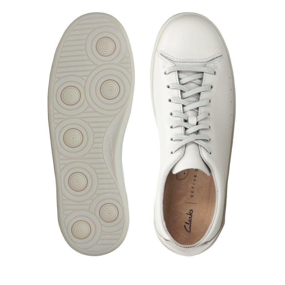 BNIB Clarks White Leather Lace Up 