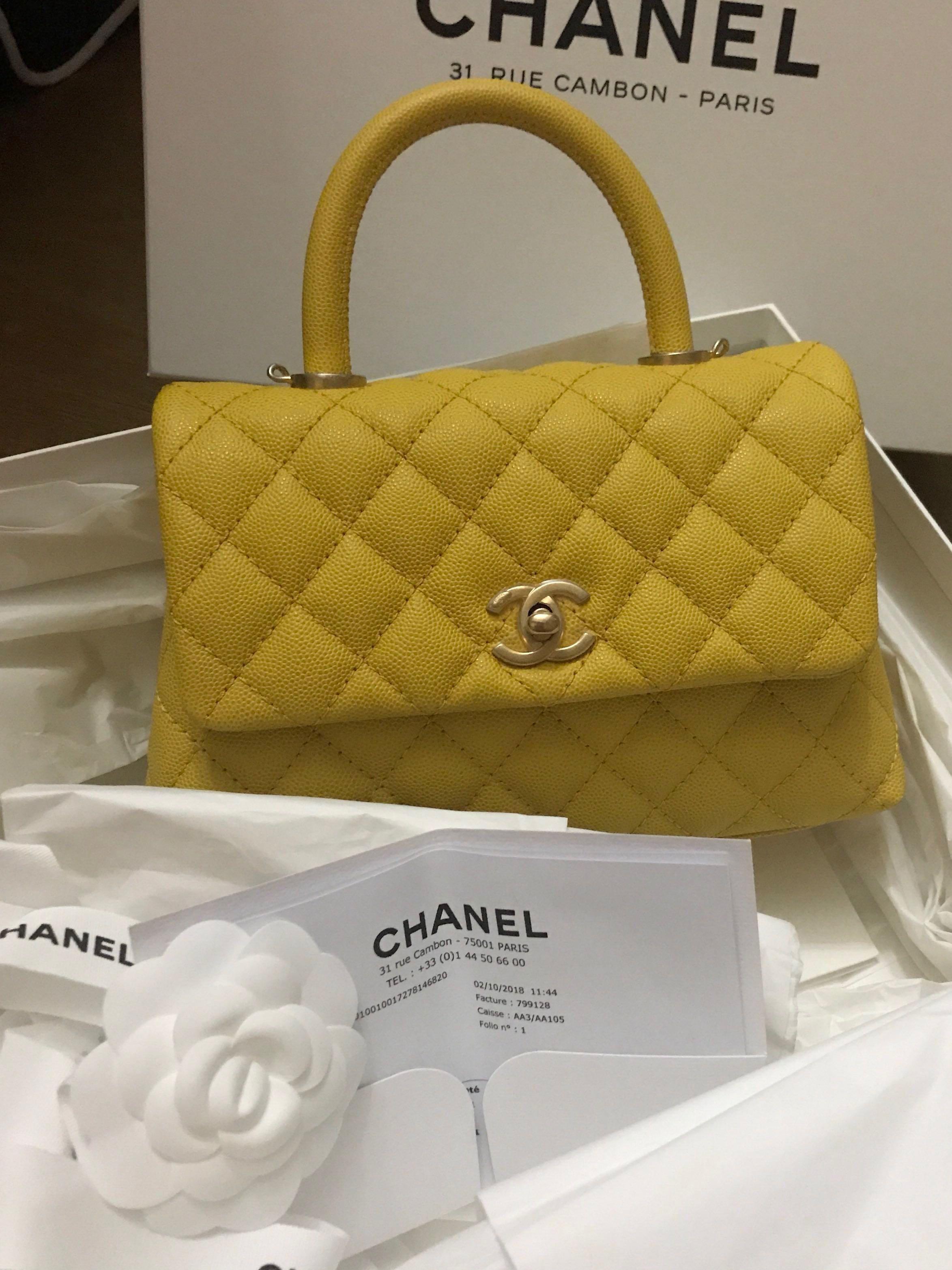 Mini - Coco - EU48 – Chanel Beach Ball Handbag - Ring - Yellow