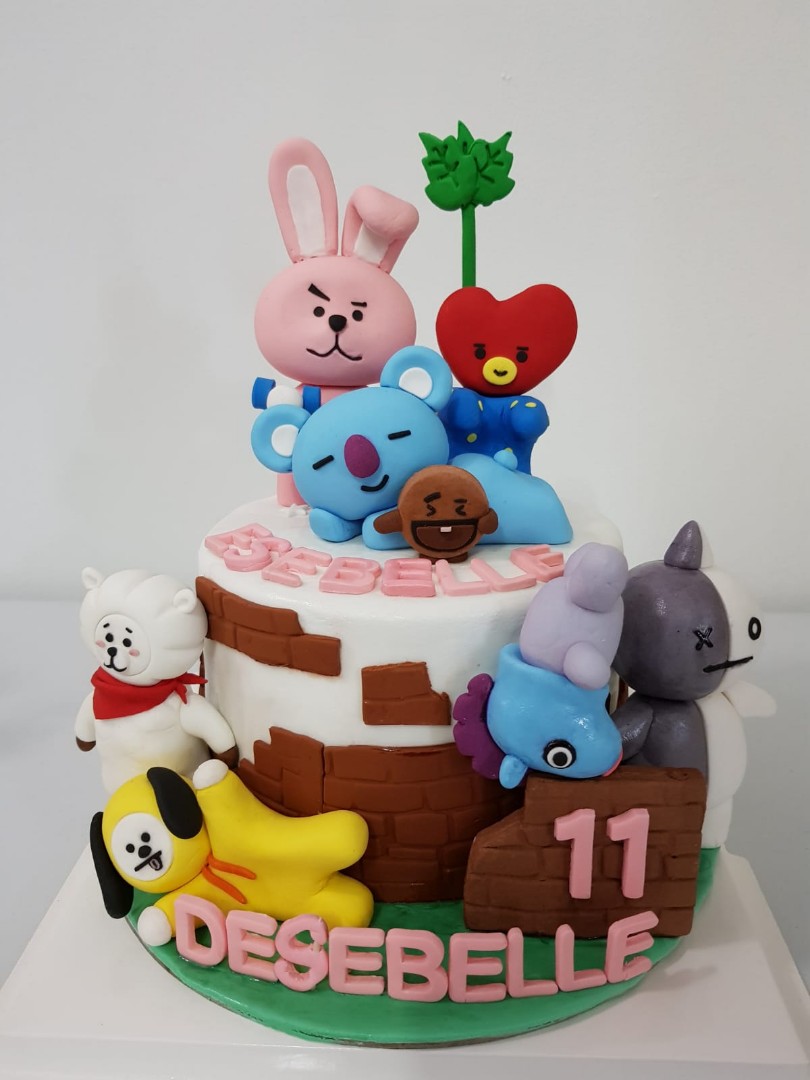 BT21 Cupcake Toppers Print Your Own Cupcake Toppers - Etsy