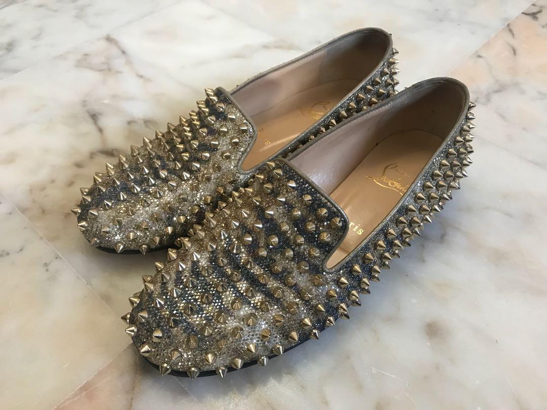 Christian Louboutin Loafers Women s Fashion Footwear Flats on Carousell