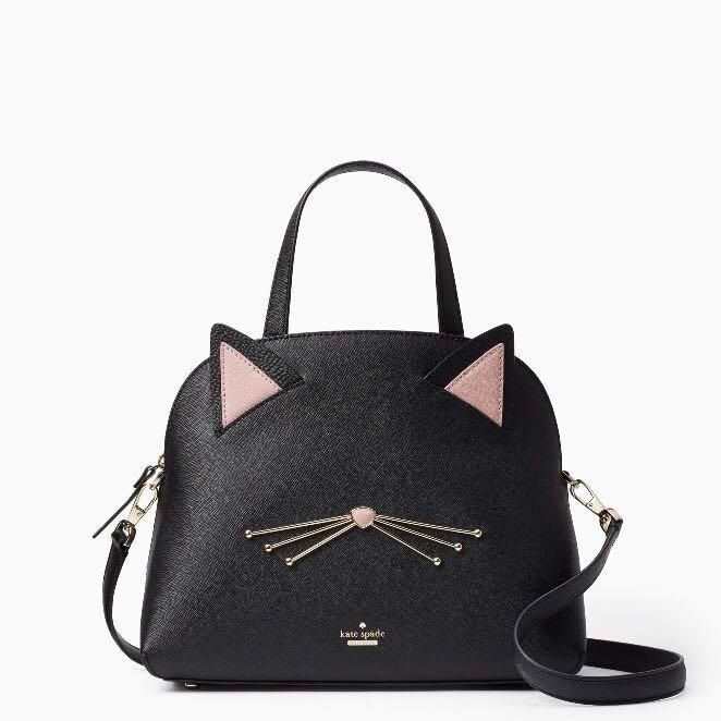 COLLECTIBLE SALE Kate Spade Cat's Meow Lottie Dome Handbag Satchel Slingbag  Crossbody Black Cat, Women's Fashion, Bags & Wallets, Cross-body Bags on  Carousell