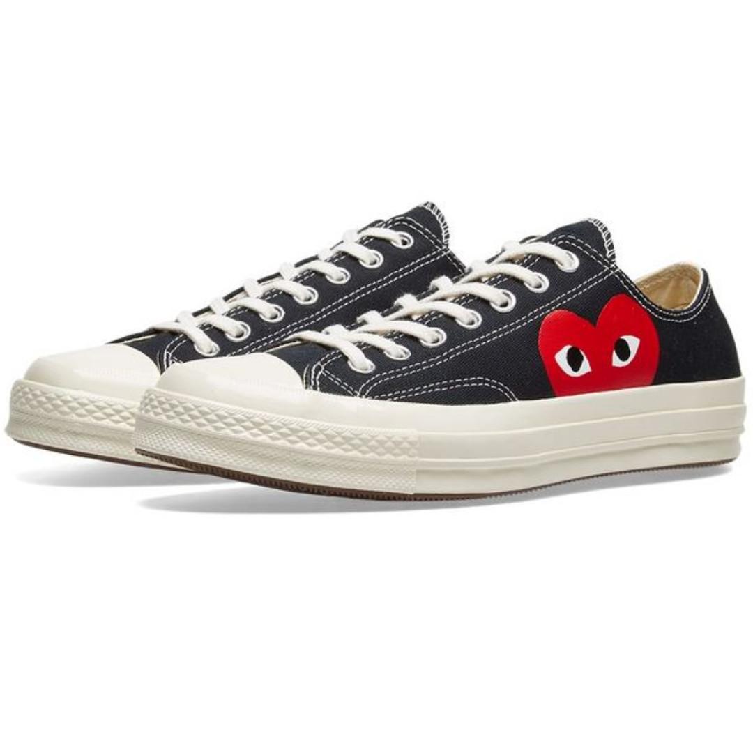 comme des garcons play x converse chuck taylor 1970s