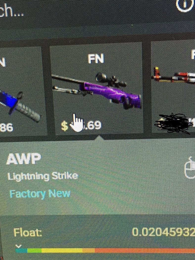 CSGO AWP Lightning Strike (FN), Video Gaming, Gaming Accessories, Game Gift  Cards & Accounts on Carousell