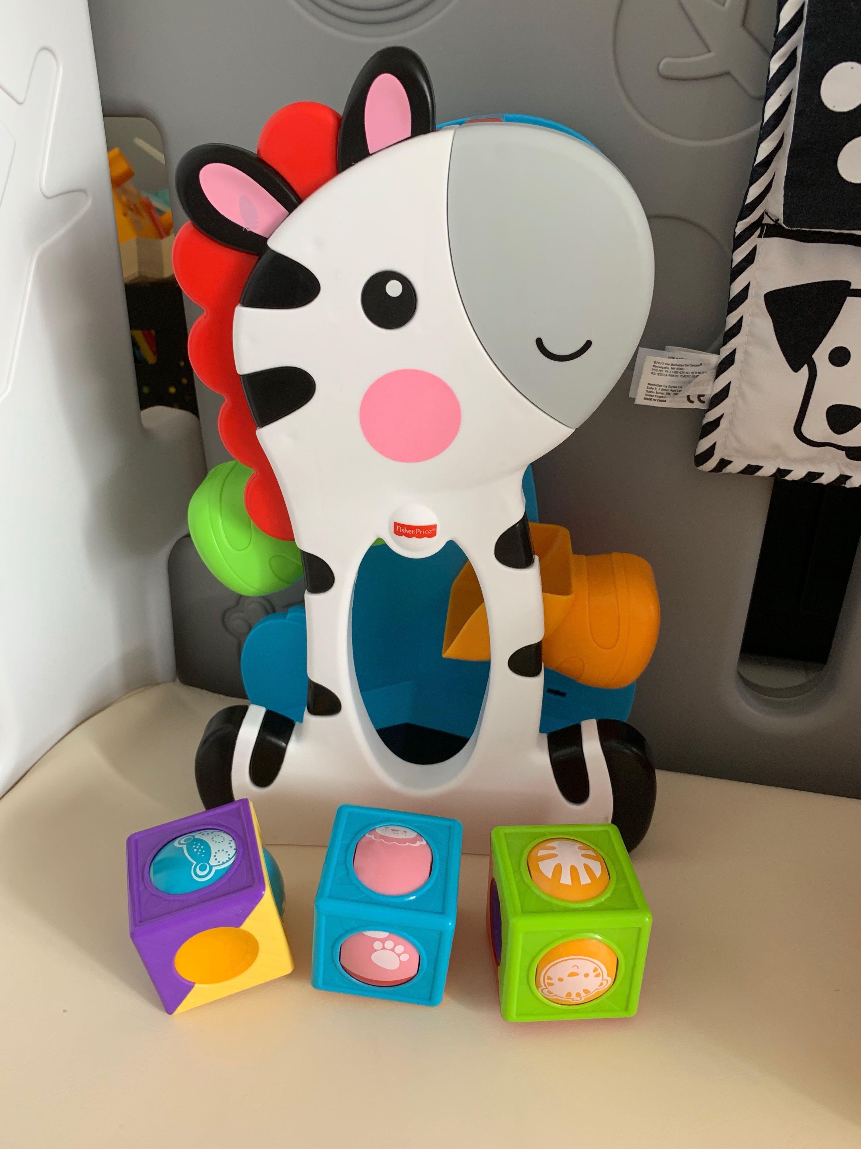 Fisher price Roller Blocks Tumbling Zebra Toy , Hobbies & Toys, Toys ...