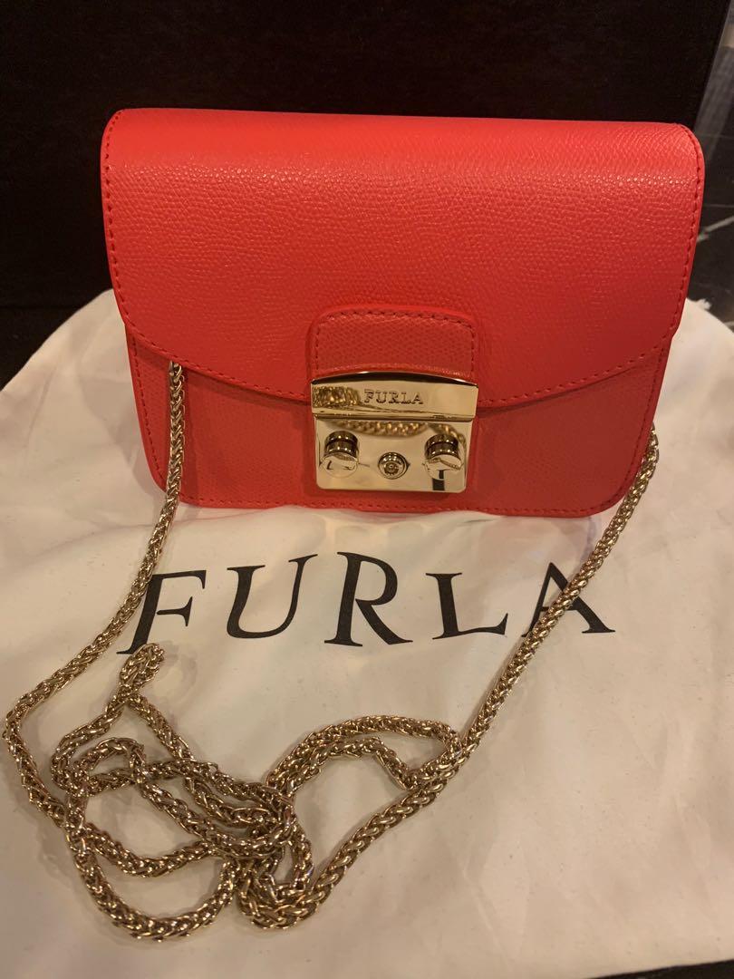 Furla coral saffiano best sale crossbody bag