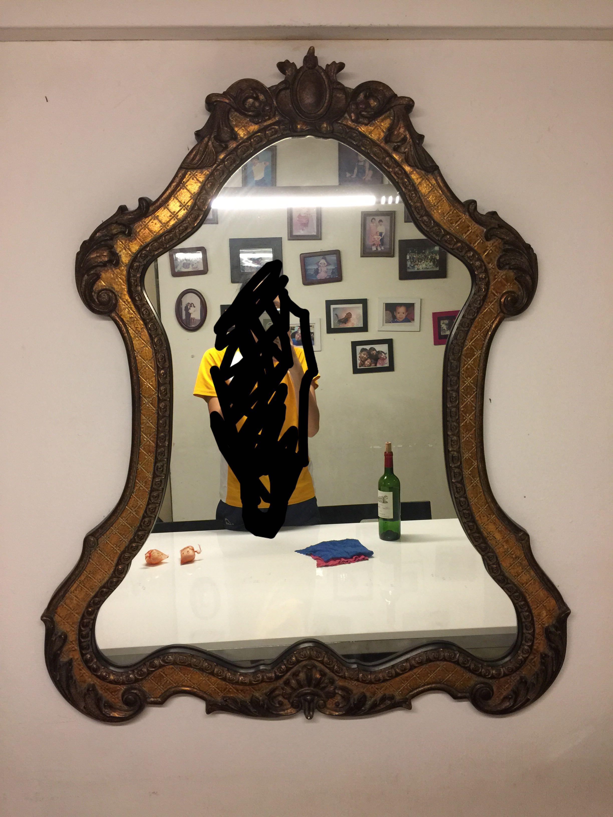 Handmade Wooden Antique Mirror Design Craft Handmade Craft On Carousell