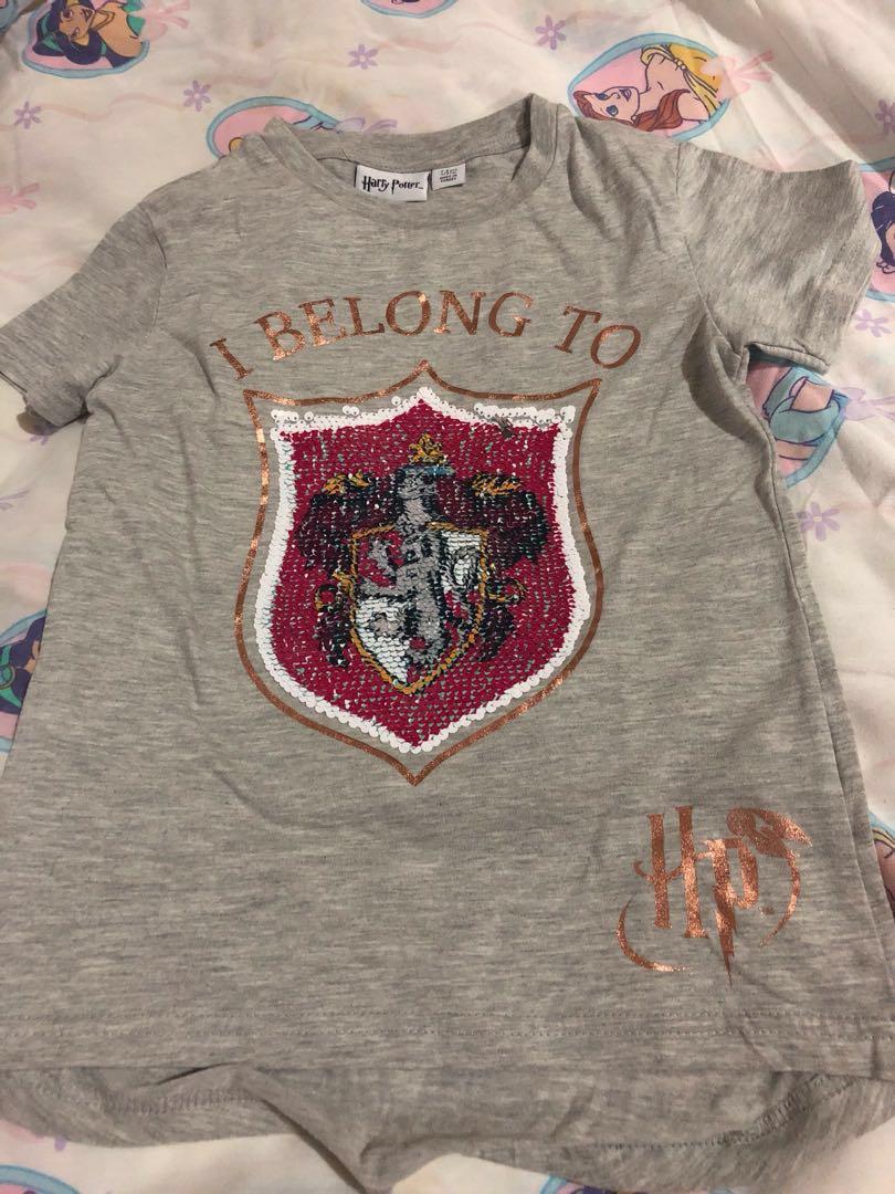 Harry Potter Girls Sequin T shirt with 
