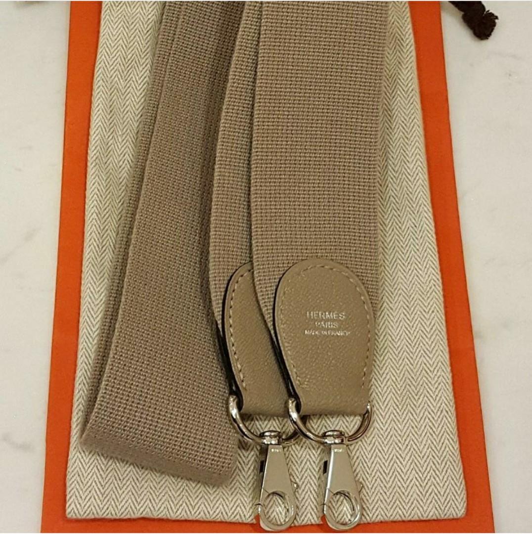 Hermes Canvas Strap 105cm, Luxury, Bags & Wallets on Carousell
