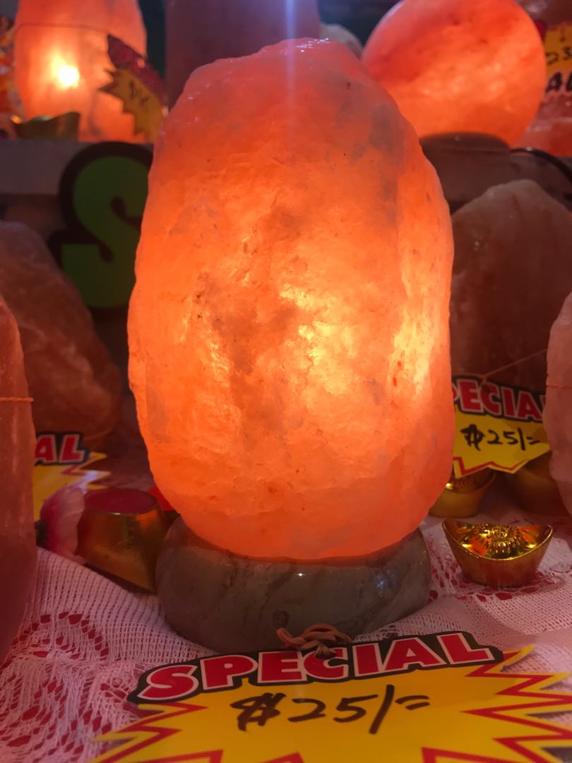Himalaya Natural Rock Salt Stone Lamp Furniture Home Decor Lighting Supplies On Carousell