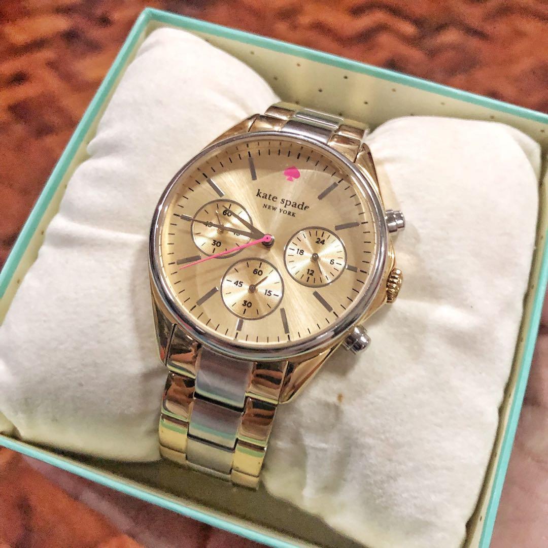 Kate spade gold sale and silver watch