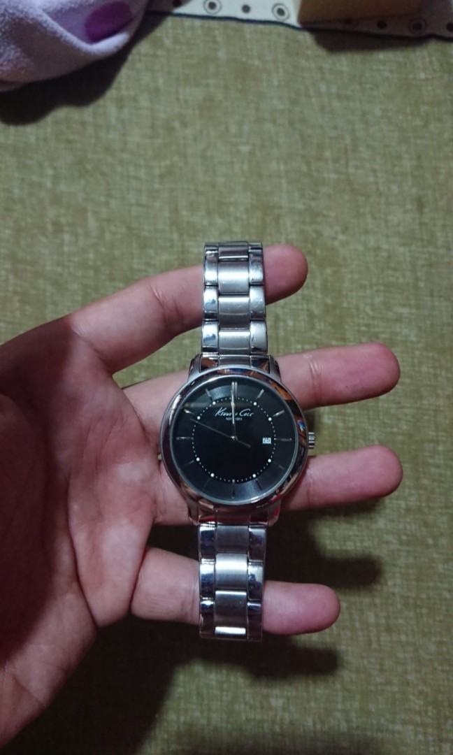 black face dress watch