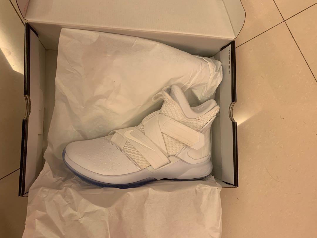 lebron soldier 12 triple white