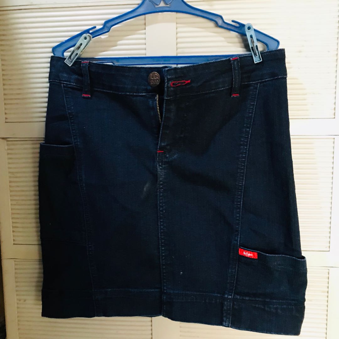 lee cooper denim skirt