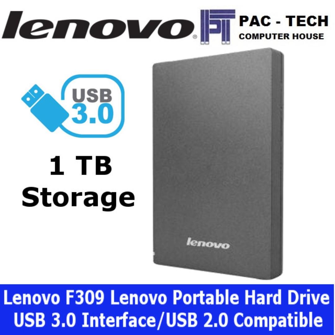 Lenovo Portable 1TB External Hard Drive F309 [USED], Computers & Tech