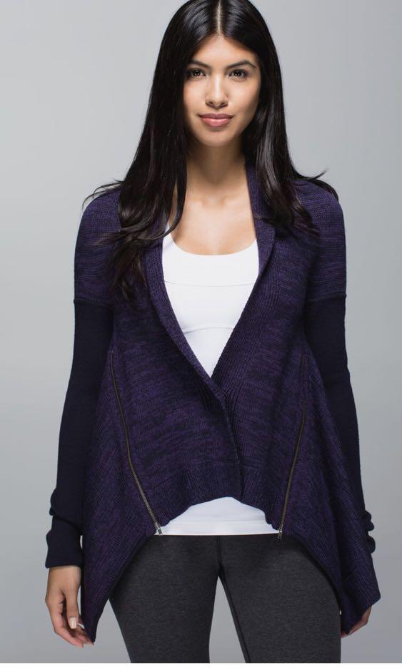 Lululemon Wrap It Up Merino Wool Sweater 4 Women S Fashion Clothes Outerwear On Carousell