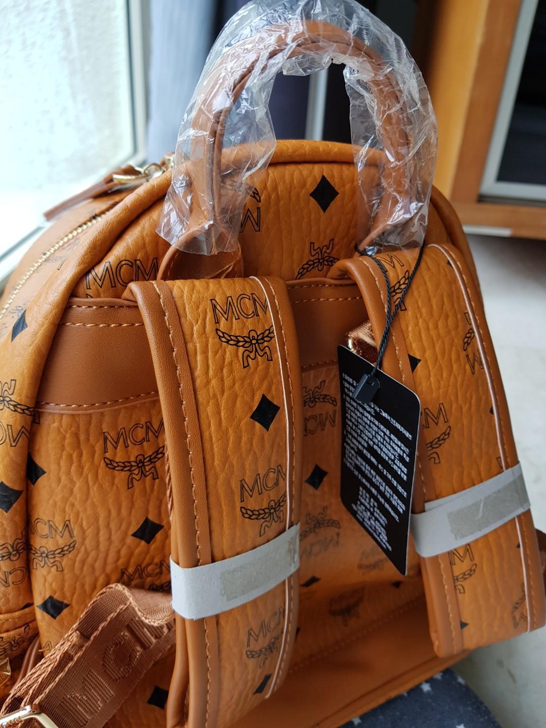 Mcm inspired backpack top